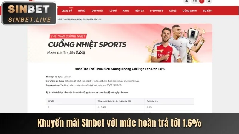 Hoàn trả cược thể thao suncty